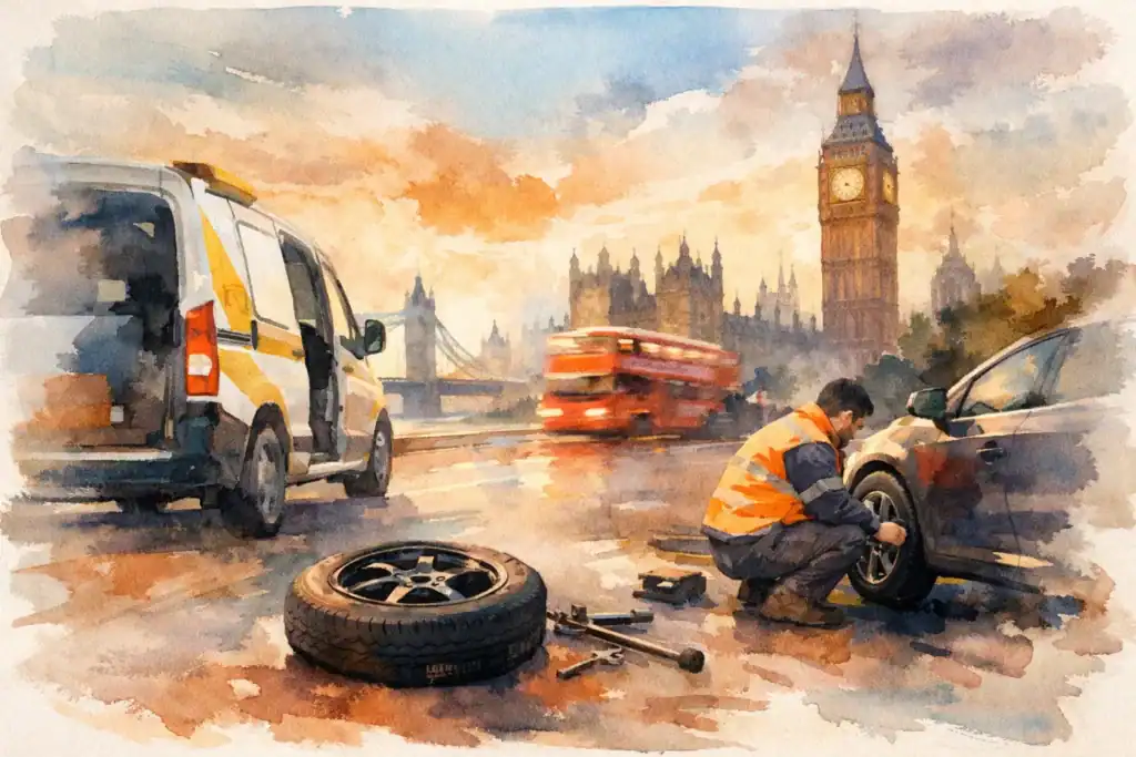 Emergency Tyre Replacement London Fast