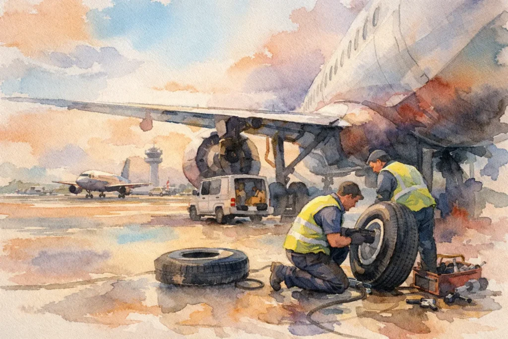 Airport Tyre Fitting Service When Time Matters