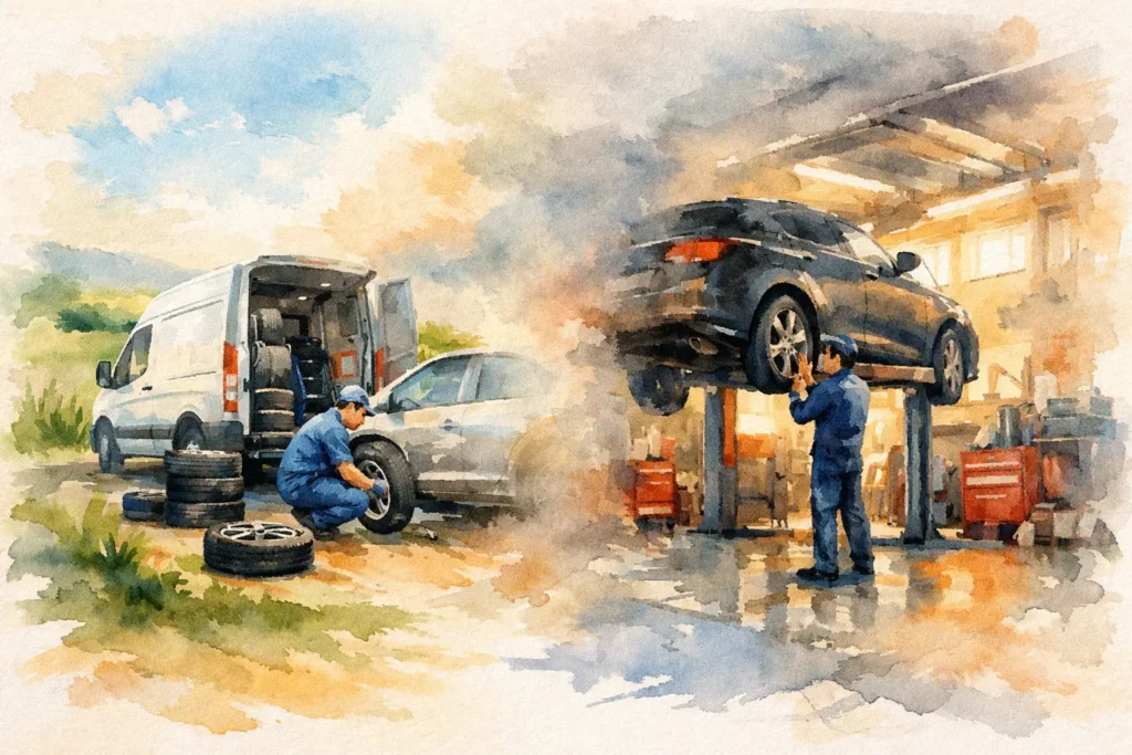 Mobile Tyre Fitting vs Garage: Which Wins?