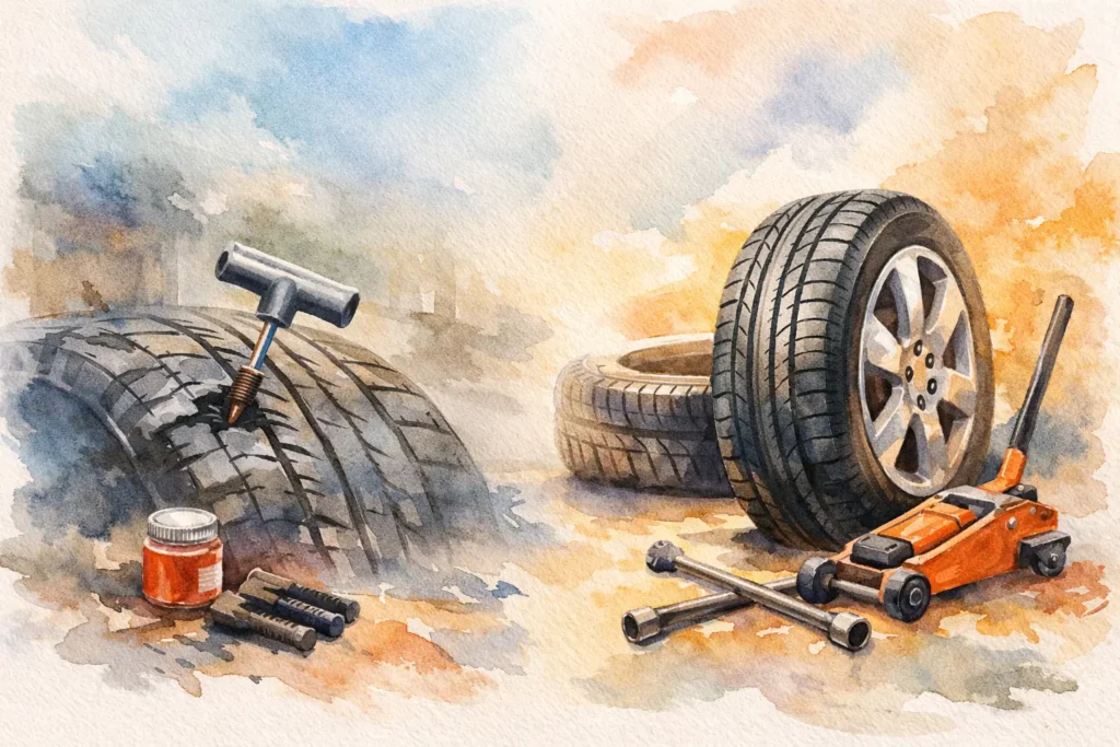 Puncture Repair vs Tyre Replacement