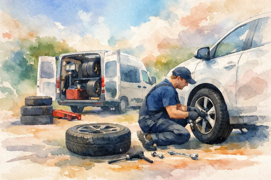 Can a Mobile Tyre Fitter Replace All Tyres?