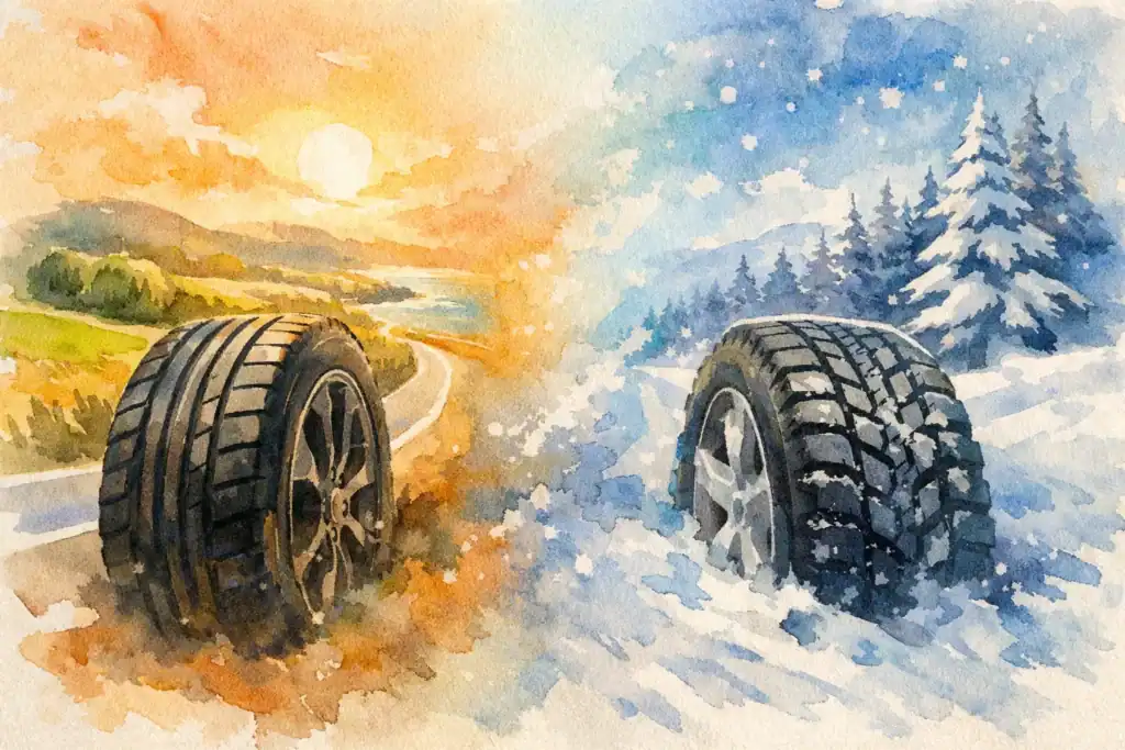 Summer Tyres Versus Winter Tyres Explained