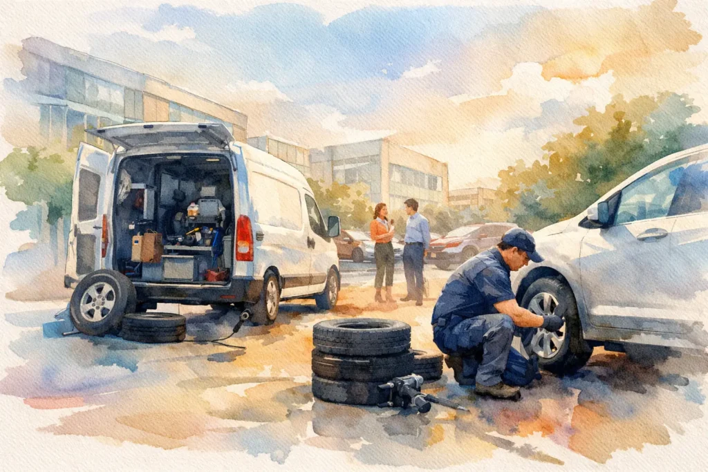 Workplace Mobile Tyre Fitting That Saves Your Day