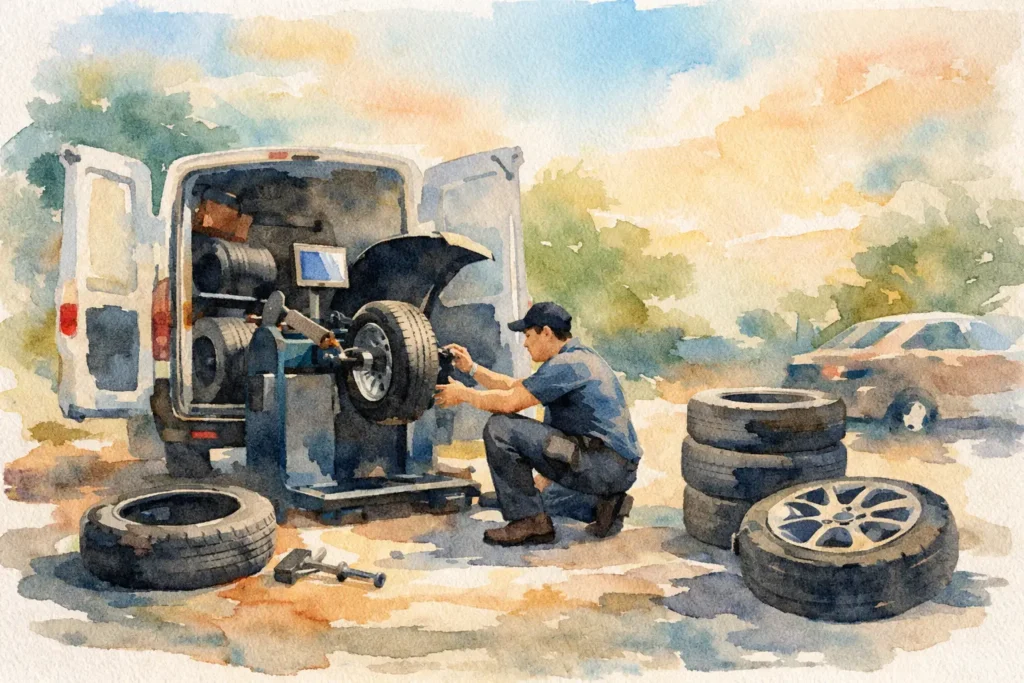 Can Mobile Fitters Balance Tyres at Your Location?