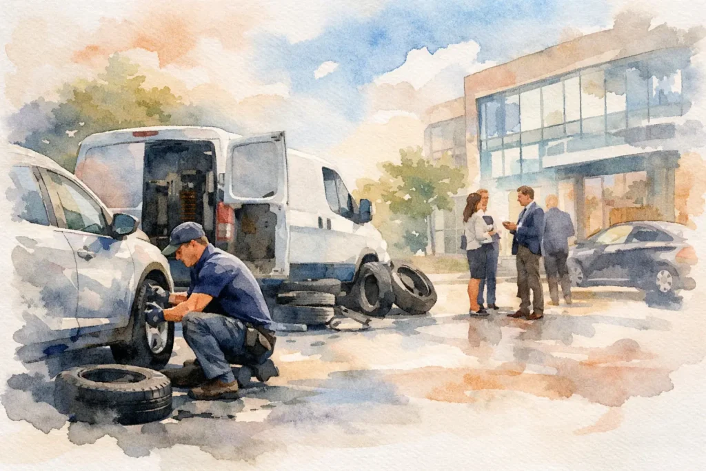 Can Tyre Fitters Visit Workplaces? Yes, They Can