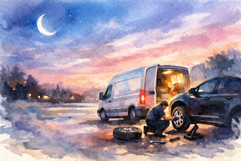 Is Mobile Tyre Fitting Available Overnight?