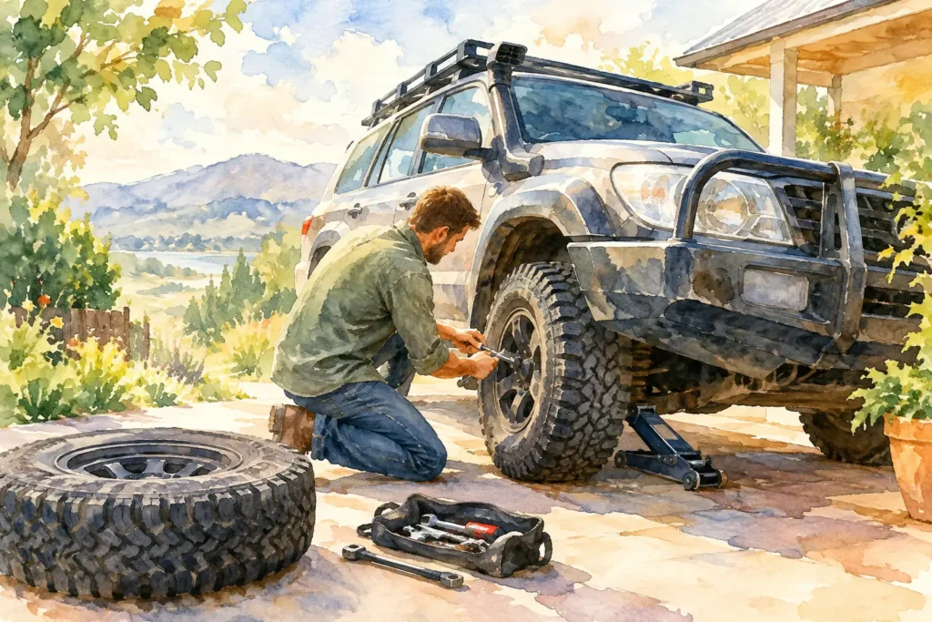 4x4 Tyre Fitting at Home When You Need It