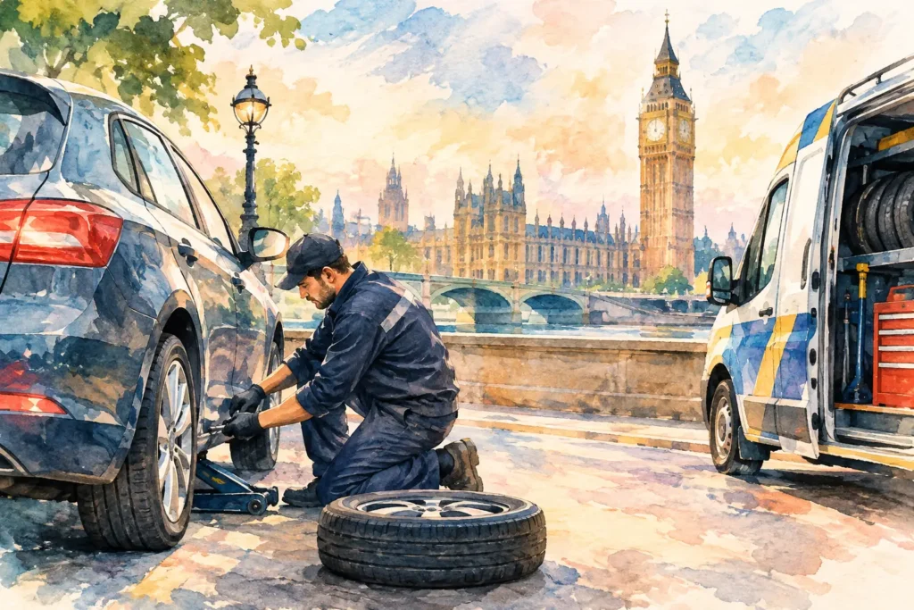 Best Mobile Services for Flat Tyres in London
