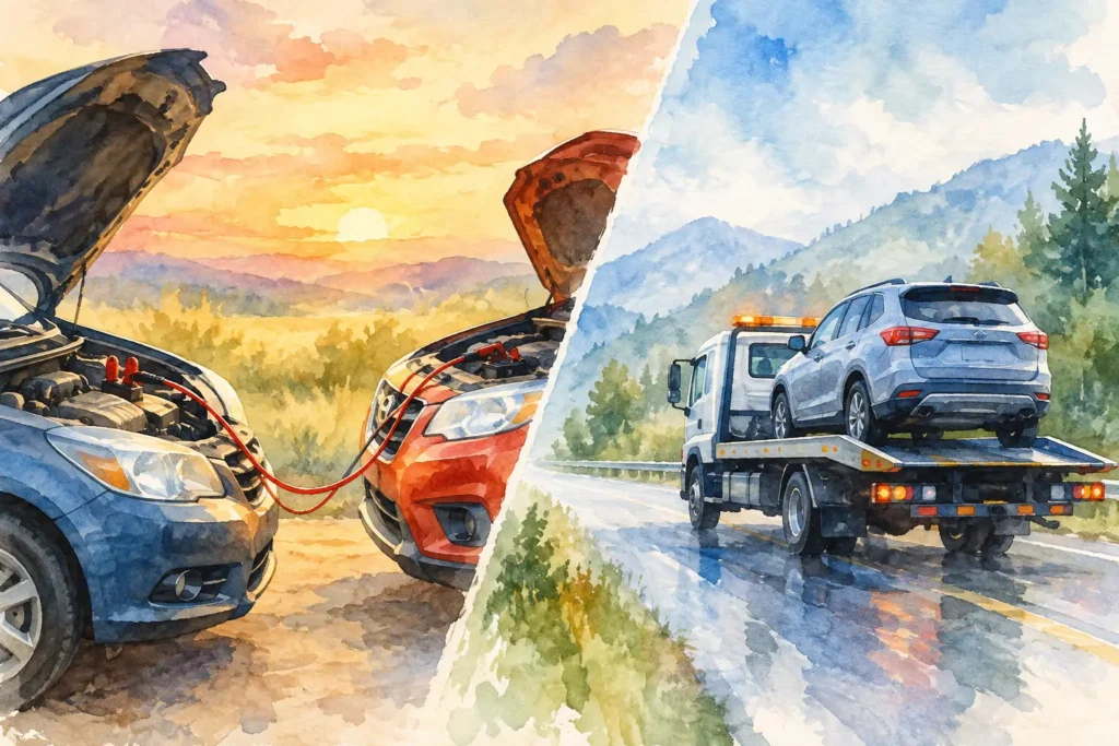 Jump Start Versus Breakdown Recovery Explained