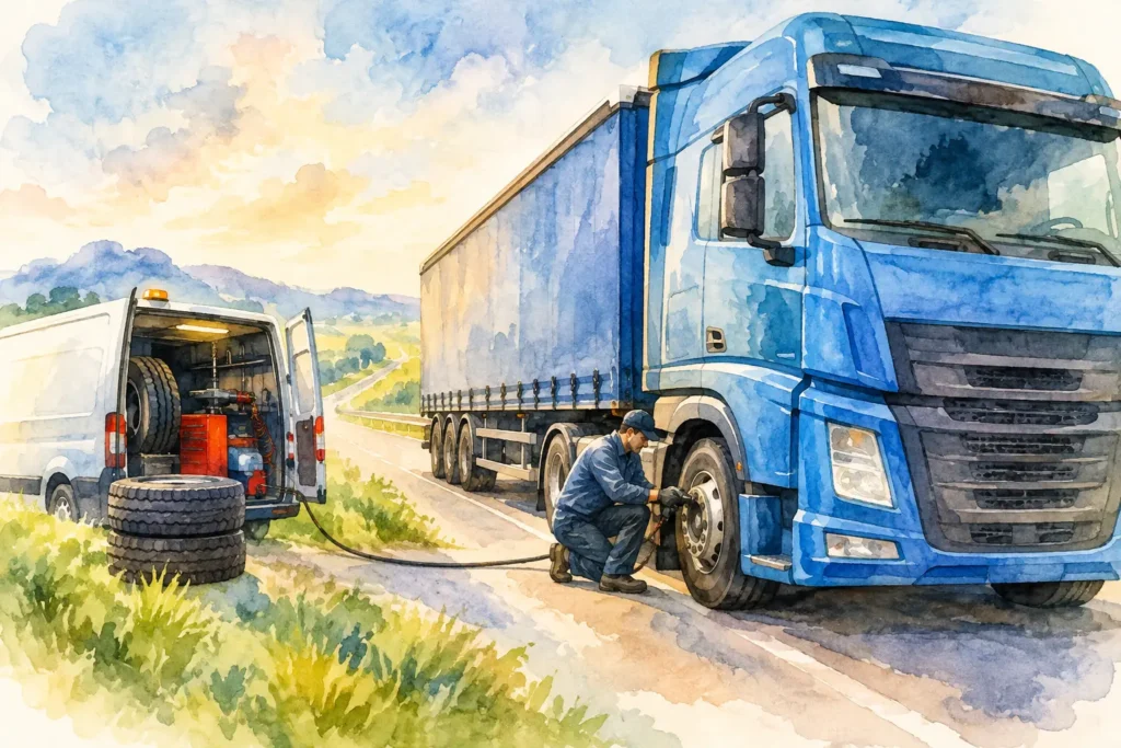 Can Lorries Use Mobile Tyre Fitting Services?